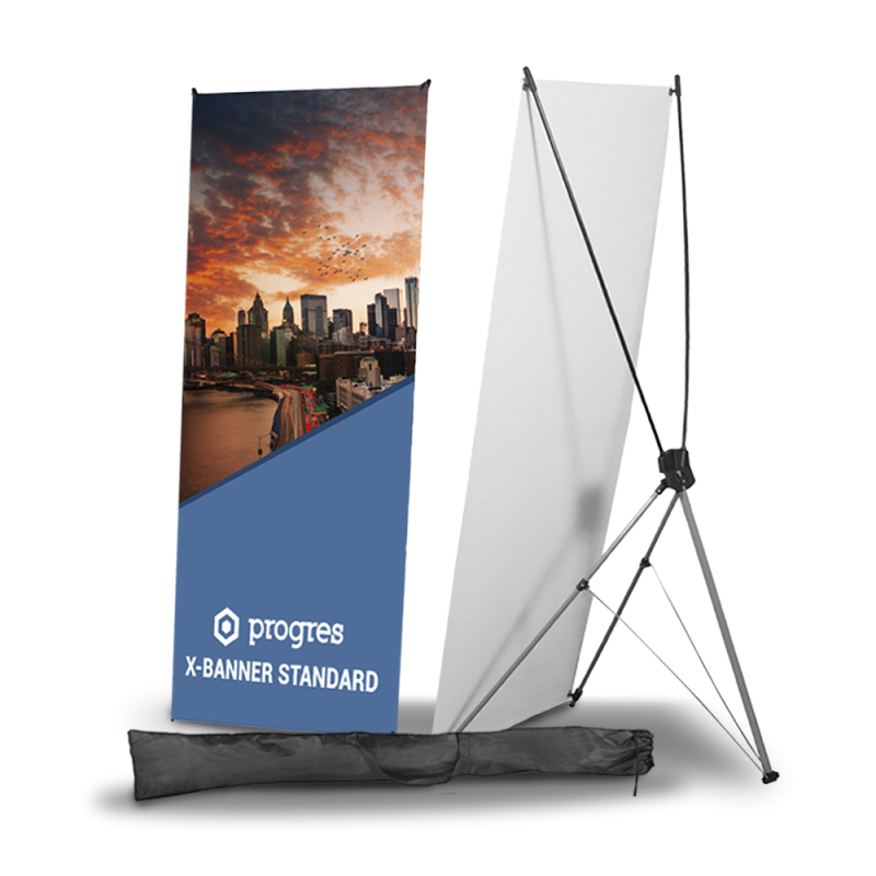 X banner 80 x 180 tela sublimada