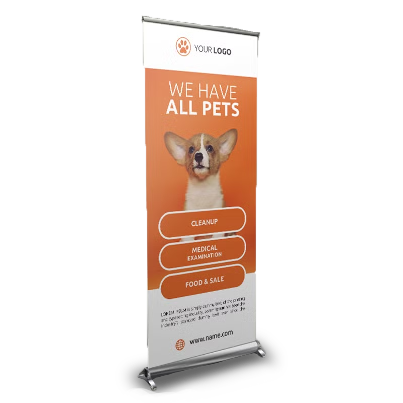 Roll up pet benner 120 x 200